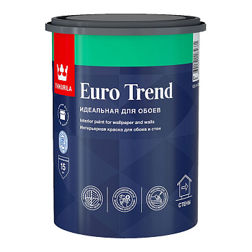 Краска моющаяся Tikkurila/Tikkivala Euro Trend база C бесцветная 0,9 л