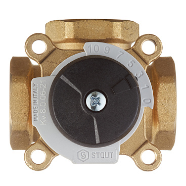 Клапан смесительный Stout 3-х ходовой 1 ВР(г) под электропривод KVs 8 (SVM-0003-012501)