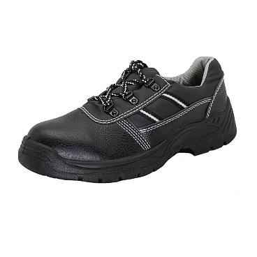 Полуботинки рабочие из искусственной кожи с защитным подноском размер 45 черные Мистраль Аскет (134503)