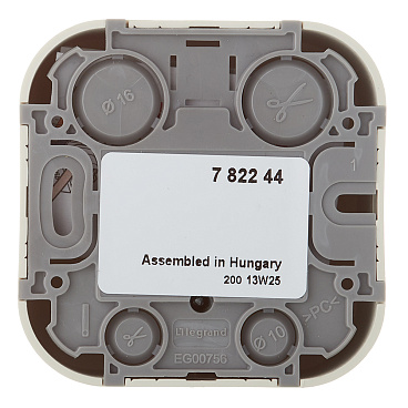 Розетка телефонная Legrand Quteo накладная слоновая кость RJ11 (782244)