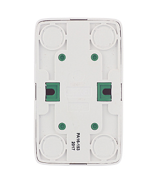 Розетка Hegel Alfa накладная белая с изолирующей пластиной (РА16-153)