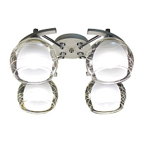 Люстра потолочная Schaffner Maillot E27 160 Вт 16 кв.м (4655-4 WH-CR)