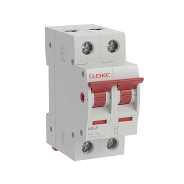 Выключатель нагрузки DKC Yon Max MSD 2P 63А 400 В на DIN-рейку (MSD-2P63)