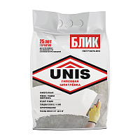 Шпаклевка гипсовая Unis Блик финишная белая 5 кг
