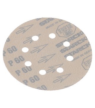 Диск шлифовальный Starcke d125 мм P60 на липучку перфорированный (5 шт.)