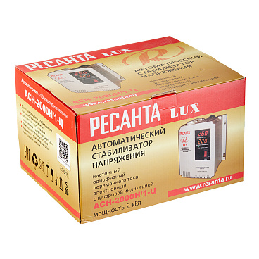 Стабилизатор напряжения Ресанта АСН-2000 Н/1-Ц  Lux однофазный 220 В 2 кВт навесной
