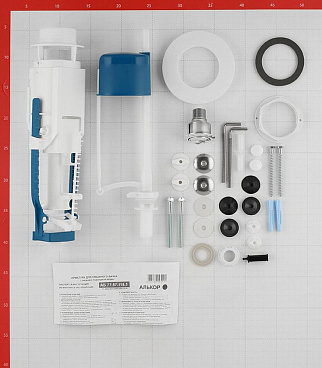 Унитаз-компакт Santek Алькор с косым выпуском с сиденьем дюропласт белый (1.WH30.2.140)