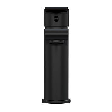 Смеситель для раковины Cersanit Brasko Black черный однорычажный с донным клапаном (63107)