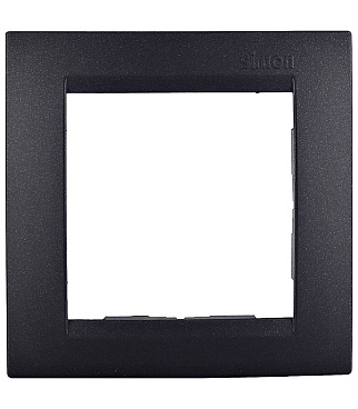 Рамка Simon 15 одноместная графит (1500610-038)
