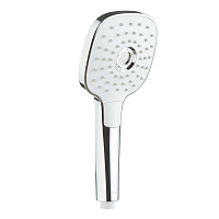 Лейка для душа Iddis Sena 112х255 мм 3 режима без шланга пластик белая/хром (SEN3F00i18)