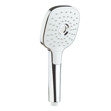 Лейка для душа Iddis Sena 112х255 мм 3 режима без шланга пластик белая/хром (SEN3F00i18)