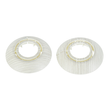 Обвод для труб ПВХ декоративный Идеал 25-34 мм ясень белый (2 шт.)