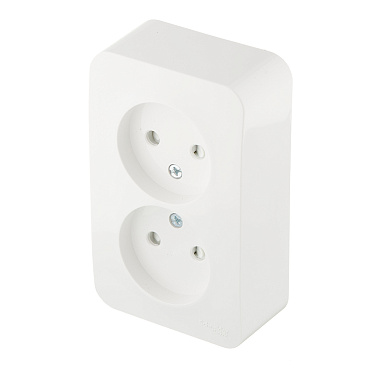 Розетка Systeme Electric Blanca накладная белая со шторками (BLNRA001211)