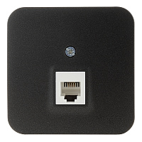 Розетка телефонная Systeme Electric Blanca накладная антрацит (BLNIA011006)