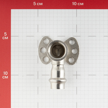 Водорозетка Valtec (VTi.954.I.001504) 15 мм х 1/2 ВР(г) нержавеющая сталь