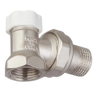 Клапан запорный угловой Stout 1/2 НР(ш) х 1/2 ВР(г) для радиатора (SVL-1156-000015)