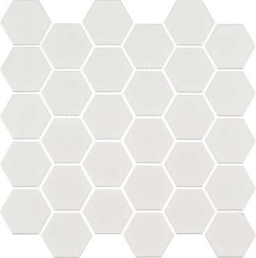 Мозаика Starmosaic Hexagon small белая керамическая 282х272х6 мм матовая