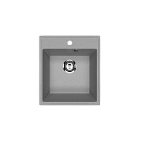 Мойка для кухни Ulgran Practik 42,5х48,5х19,5 см врезная искусственный камень светло-серая