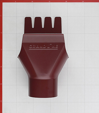 Воронка желоба Grand Line металлическая d125-90 мм красное вино RAL 3005