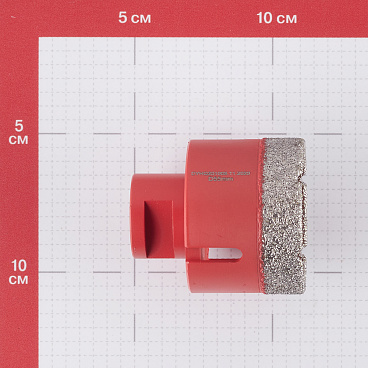 Коронка алмазная КМ (666172) по керамограниту d55 мм для УШМ