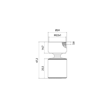 Аэратор для смесителя шарнирный Iddis Optima Home внутренняя резьба М22 (996P22S2SMDR)