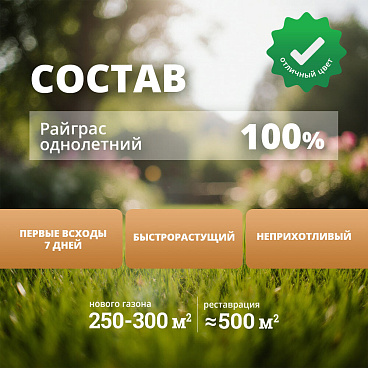 Семена газонной травы Газон на сезон Мираторг 10 кг