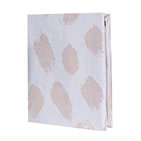 Простыня на резинке 140х200х25 см бязь серо-белая Melissa Rhona