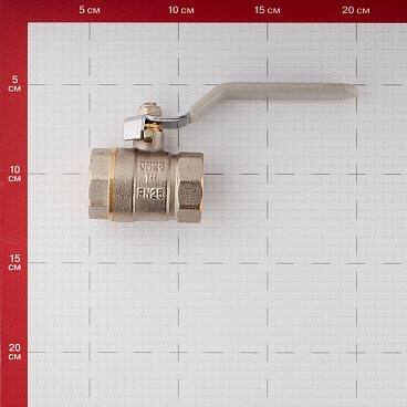 Кран шаровой латунный СТМ 1 ВР(г) х 1 ВР(г) ручка прямой