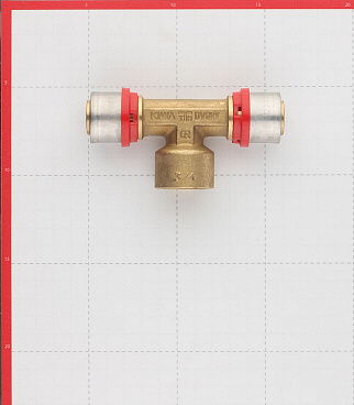 Тройник Tiemme 26(пресс) х 3/4 ВР(г) х 26(пресс)