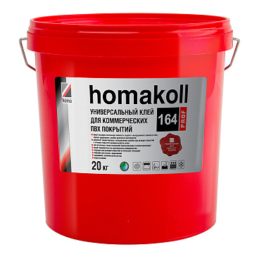 Клей акриловый для коммерческих ПВХ покрытий Homa Homakoll 164 Prof 20 кг