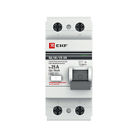 УЗО EKF PROxima ВД-100 25А 1P+N тип AC 10 мА 4,5 кА (elcb-2-25-10-em-pro)
