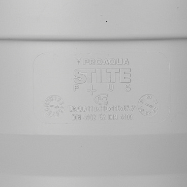 Крестовина Pro Aqua Stilte Plus d110х110х110 мм  87,5° пластиковая шумопоглощающая одноплоскостная для внутренней канализации