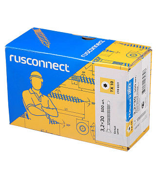 Саморезы для массивной доски 30x3,2 мм оцинкованные (500 шт.)