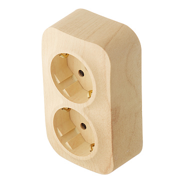 Розетка Legrand Quteo накладная дерево со шторками (782287)