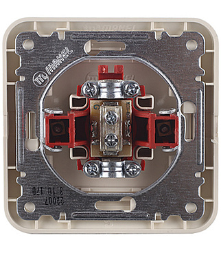 Розетка телевизионная Makel Mimoza встраиваемая бежевая (25007)