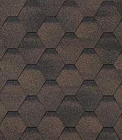 Черепица гибкая Шинглас Финская соната коричневая 3 кв.м