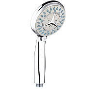 Лейка для душа РМС d85 мм 3 режима без шланга пластик хром (LE19)