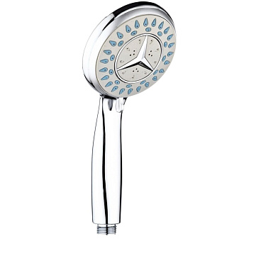 Лейка для душа РМС d85 мм 3 режима без шланга пластик хром (LE19)