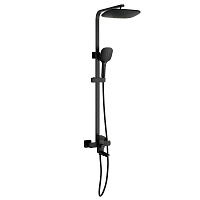 Душевая система РМС с верхним душем с лейкой со смесителем черная (SUS125BL-009DK)