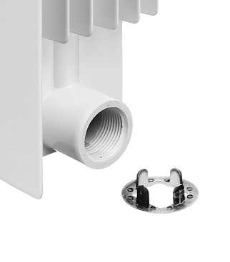 Радиатор биметаллический Global Style Plus 500 мм 6 секций 1" боковое подключение белый