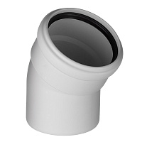 Отвод Ostendorf SKB d110 мм 30° пластиковый бесшумный для внутренней канализации (335110)