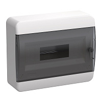 Щит распределительный навесной IEK Tekfor ЩРН-П-12 пластиковый IP41 240х290х102 мм 12 модулей прозрачная дверь