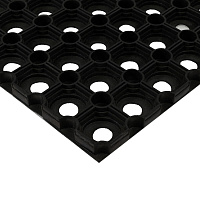 Коврик придверный резиновый Руберг 80х120 см черный