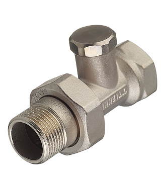 Клапан запорный Tiemme 3/4 НР(ш) х 3/4 ВР(г) для радиатора (3230014 / 3235N0505EC)