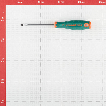 Отвертка плоская SL4 80 мм Jonnesway Anti-slip grip (D71S480)