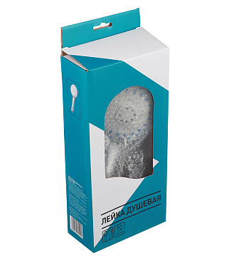 Лейка для душа Union d105 мм 5 режимов без шланга пластик хром (MW018)