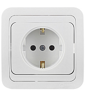 Розетка Makel Mimoza встраиваемая белая (12028)