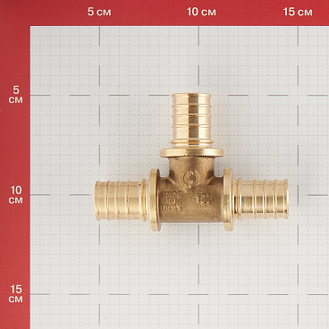 Тройник Stout 25 х 25 х 25 мм латунный (SFA-0013-000025)