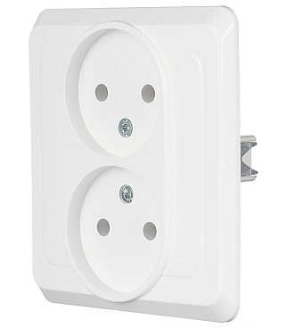 Розетка Systeme Electric Этюд встраиваемая белая (PC16-005B)