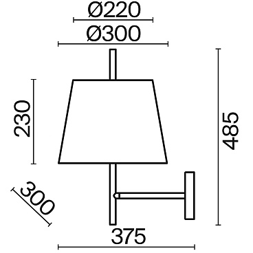 Настенный светильник (бра) Freya FR5118WL-01BS